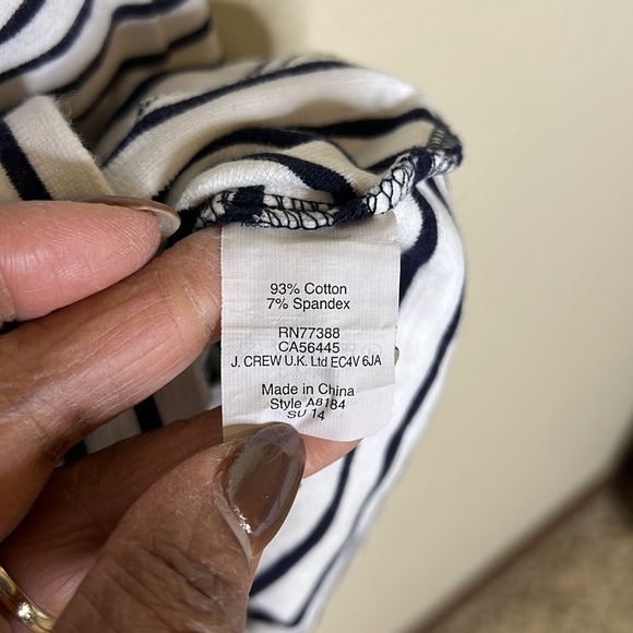 J.Crew Nautical Stripe Sleeveless A-Line Dress - Picture 5 of 6